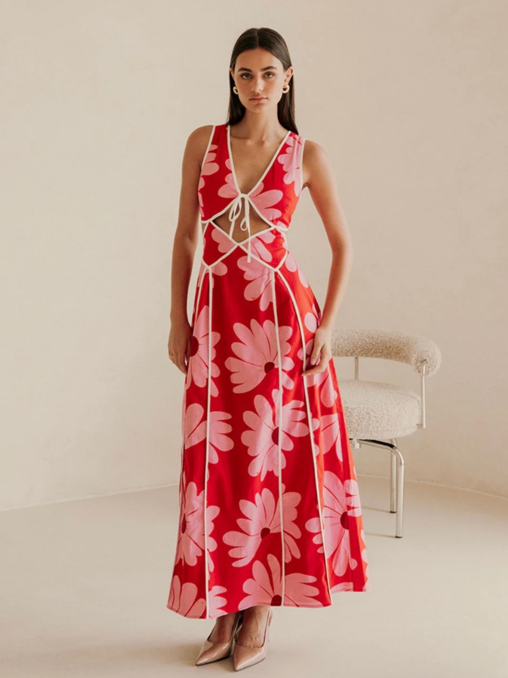 Sabo Calandra tie front dress size XS